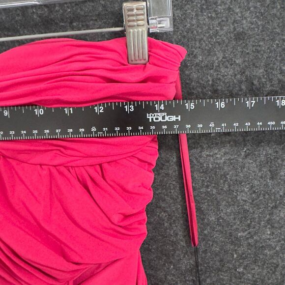 Ieena for Mac Duggal Dress Womens 0 Pink Strapless Sweetheart Cocktail Ruched - Picture 6 of 11